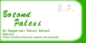 botond palcsi business card